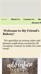 Mobile Screenshot of myfriendsbakery.com